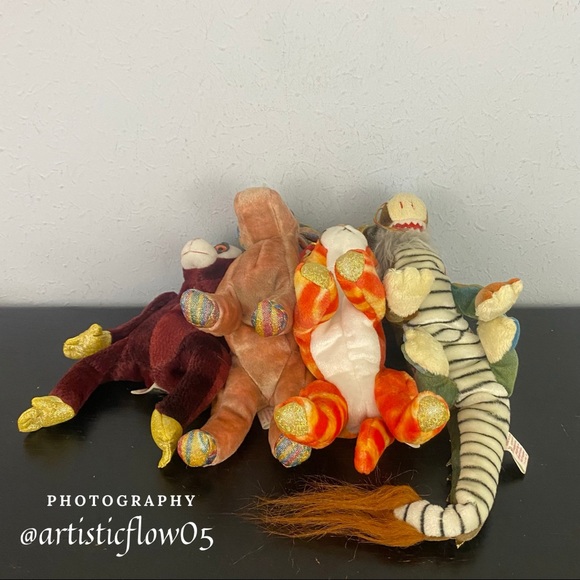 NEW! RARE! Vintage! 2000 TY Beanie Baby - Zodiac Dragon, Monkey, Horse, & Tiger - Picture 5 of 12